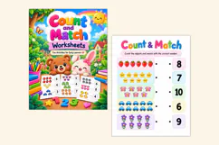 Count and Match Worksheets Kdp interiors Product Image 3