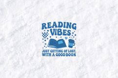 Reading Vibes Book Lover SVG Quote for Cozy Bookworms Product Image 3