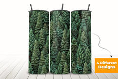3D Pine Trees Seamless Patterns Background Product Image 3