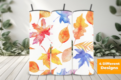 Watercolor Fall Leaves Seamless Pattern and Digital Paper Product Image 3