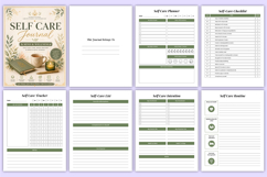 Self Care Journal | Mind &amp; Wellness Canva Kdp Product Image 3