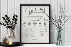 Vacation Rental Welcome Sign Template Canva Editable Design Product Image 3