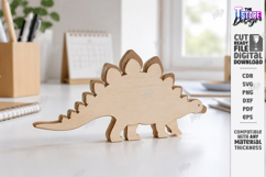 Dinosaur Desk Decor Laser Cut | Dinosaur Model Laser | CNC Product Image 1