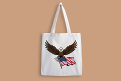 4th July Patriotic Bald Eagle Clipart Product Image 3