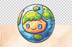 Earth Planet Clipart 03 variations Product Image 3