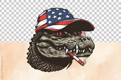 Military Alligator | Patriotic Clipart | 4th of July Product Image 4