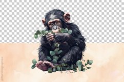Chimpanzee Clipart 04 variations Product Image 4
