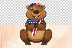 American Beaver 04 variations| Patriotic Clipart Product Image 4