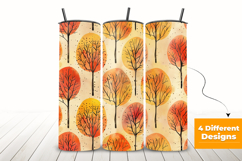 Autumn Trees Seamless Pattern and Digital Paper Product Image 3