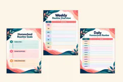 2027 Homeschool Routine Planner Kdp interiors Product Image 3