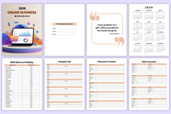 2026 Online Business Workbook Canva Template Product Image 3