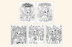 Christmas Reindeer Coloring Book for Kids Product Image 3