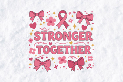 Stronger Together SVG - Breast Cancer Awerness Product Image 3