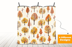 Autumn Trees Seamless Pattern and Digital Paper Product Image 3