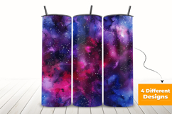 Red and Blue Galaxy Seamless Pattern and Digital Paper Product Image 3