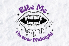 Vampire Teeth SVG - Bite Me Forever Midnight Halloween File Product Image 3