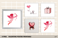Valentine Card, Valentine Poster Printable PNG Product Image 1