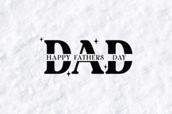 Happy Father's Day Dad SVG Retro Typographic Design PNG Product Image 3