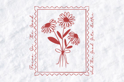 Focus On The Good Floral Stamp SVG Sublimation PNG Design Product Image 1