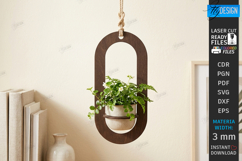 Hanging Plant Pot Holder Laser Cut Bundle | Flowerpot Hanger Product Image 6