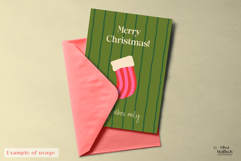 Merry Christmas Cards. Festive Winter Greeting Cards Product Image 3