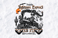 Nightmare Express SVG - Scream Station Halloween Train File Product Image 3