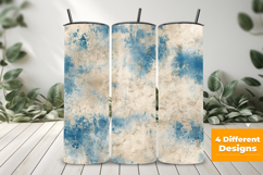Beige and Blue Grunge Seamless Pattern and Digital paper Product Image 3
