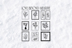 Love Beyond Measure Floral Stamp SVG Bundle Sublimation Product Image 3