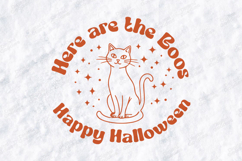 Here Are The Boos SVG - Happy Halloween Cat Star Cut File Product Image 1