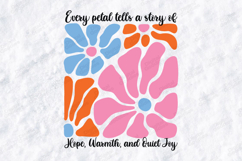 Every Petal Tells a Story Boho Floral SVG Retro Flower PNG Product Image 1
