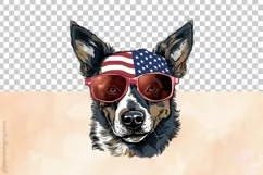 Cattle Dog 03 Variation | Patriotic Clipart | 4th of July Product Image 5
