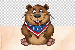 American Beaver 04 variations| Patriotic Clipart Product Image 5