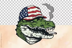 Military Alligator | Patriotic Clipart | 4th of July Product Image 5