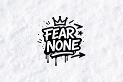 Fear None Motivational Quote Design Product Image 3