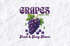 Grapes Sweet Vine SVG Fresh Juicy Flavor Tropical Graphic Product Image 3