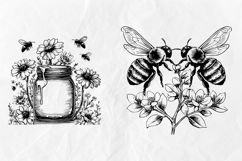 Honeycomb Bee SVG Bundle for Laser Product Image 3