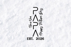 Papa Est 2026 SVG Happy Father's Day Sublimation PNG JPG Product Image 3