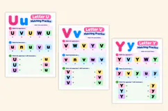Alphabet Matching Worksheets Kdp interiors Product Image 3