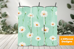 Watercolor Daisy Flower Seamless Pattern and Digital Paper Product Image 3