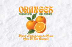 Oranges Sunkissed Sweet SVG Fresh Fruit Sublimation Graphic Product Image 3