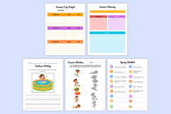 Summer Vacation Planner for Kids For KDP Interior Product Image 3