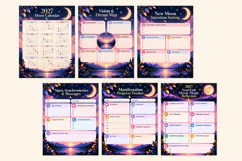 2027 Moon Magic & Manifestation Journal Kdp interiors Product Image 3
