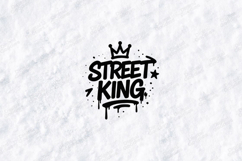 Street King SVG PNG JPG Urban Graffiti Crown Streetwear Art Product Image 3