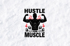 Hustle for Muscle Gym Fitness Motivational SVG Product Image 1