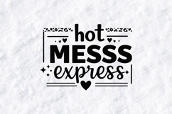 Hot Mess Express SVG Leopard Frame Sublimation Design PNG Product Image 3