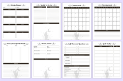 2026 Witchcraft &amp; Tarot Workbook Canva Kdp Templates Product Image 3