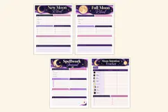 2027 Witchy Moon & Magic Journal Kdp interiors Product Image 3