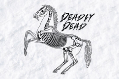 Deadly Dead Horse Skeleton SVG - Spooky Equestrian PNG Cut Product Image 3