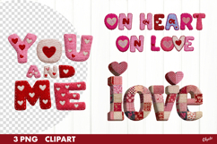 Yarn Valentine Quote Sublimation, Love Clipart PNG Product Image 1
