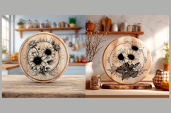 Sunflowers Engraving Files SVG PNG Product Image 3